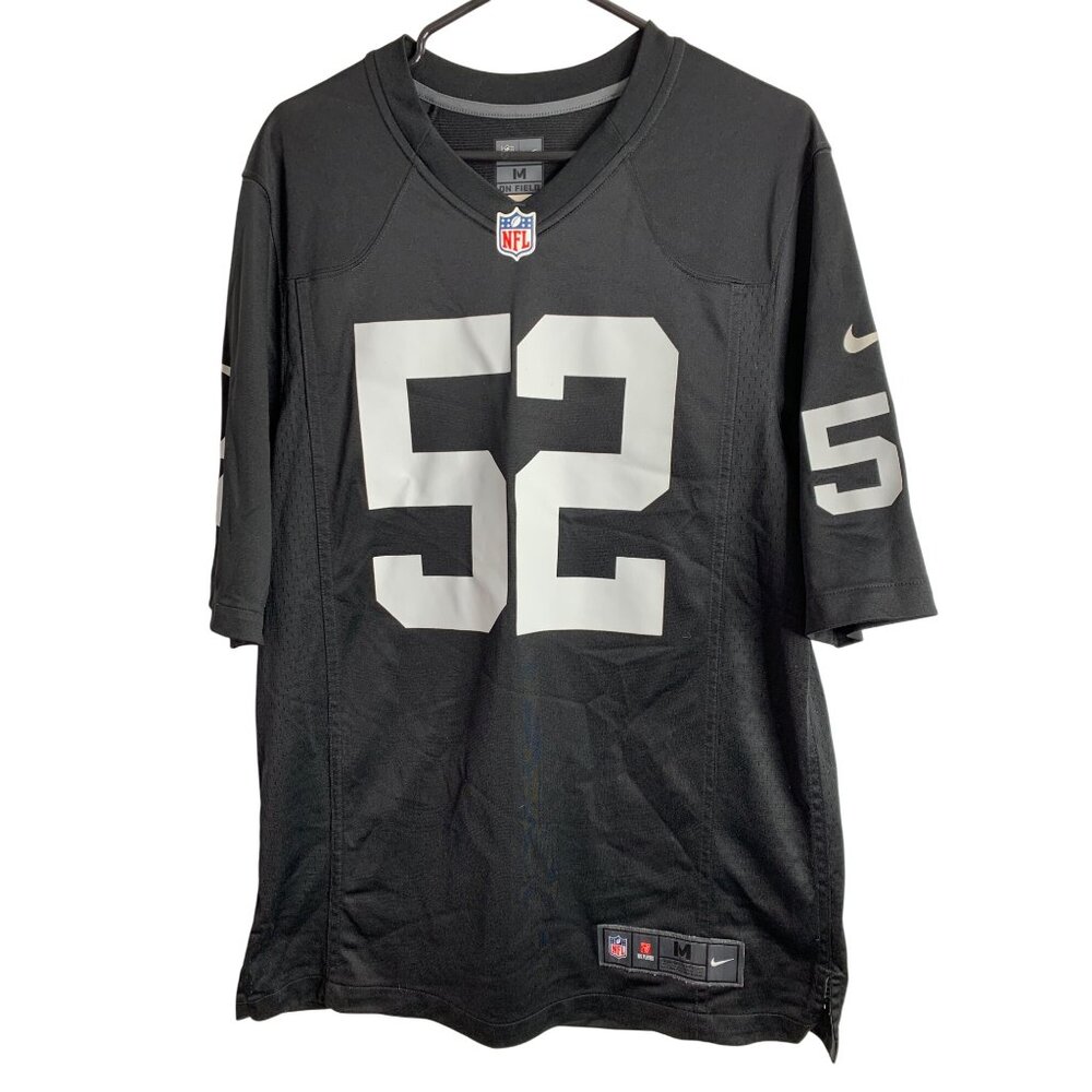 Retro Nike NFL Oakland Raiders Khalil Mack #52 Black Jersey M Las Vegas